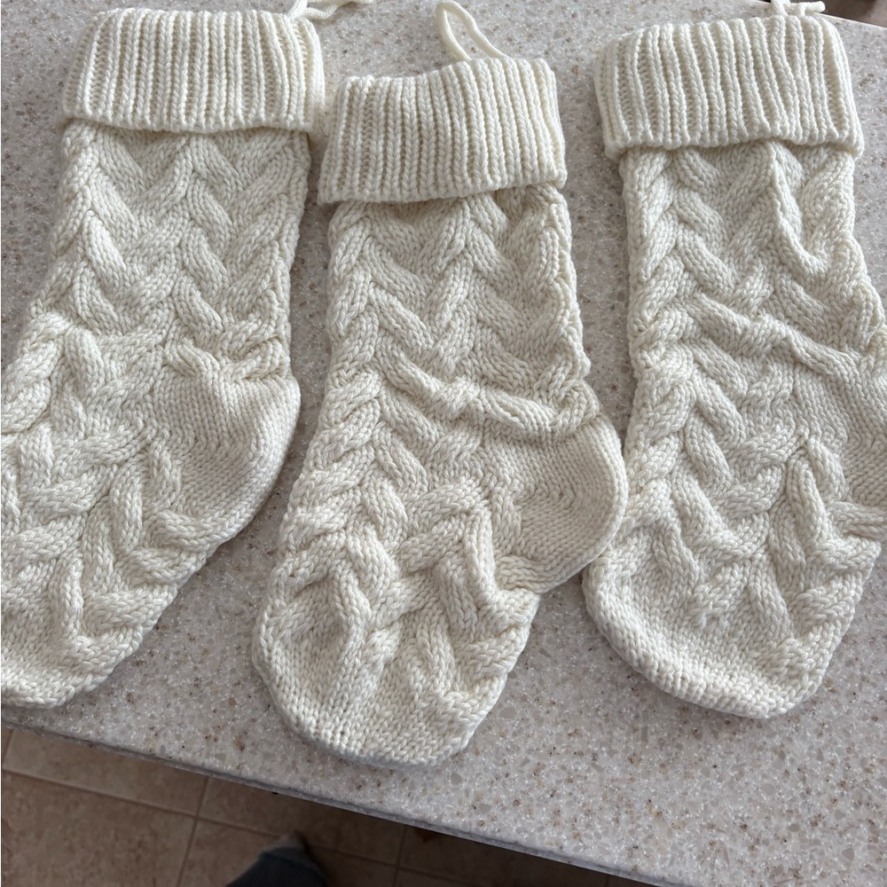 Cozy Knit Christmas Stockings